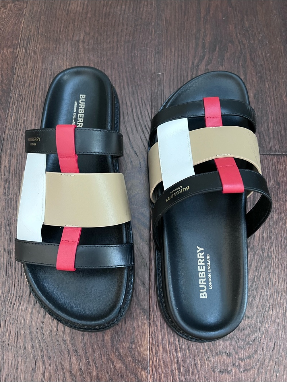 Burberry Women's Ellendale Woven Slide Sandals